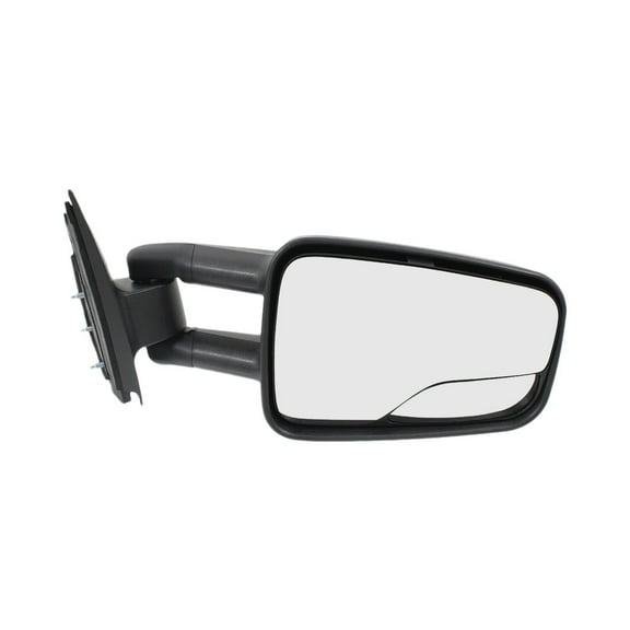 KarParts360 For Chevy Silverado 2500 1999 00 01 02 03 2004 Door Mirror Passenger Side | Textured Black | Manual | Foldaway | Non-Heated | Extendable Towing Mirror | With Blind Spot Glass | GM1321298