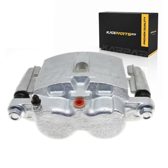 KarParts360 For Chevy Silverado 2500 2008 Disc Brake Caliper | Black | Phenolic | Floating Caliper | Female Straight Inlet Fitting | 40.00 Core Charge | 2 Piston | Replacement For 19331021