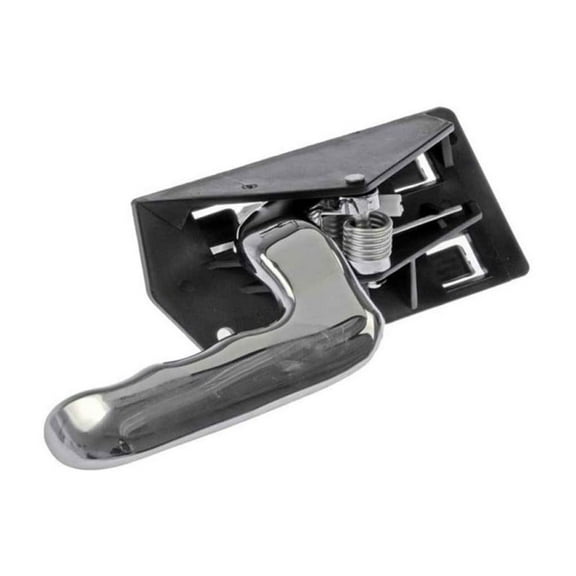KarParts360 For Chevy Silverado 2500 HD Classic 2007 Interior Door Handle Front OR Rear, Driver Side | Plastic | Chrome Finish | Clip-on And Screw On Attachment Type | For 15746473CH, 15760297CH