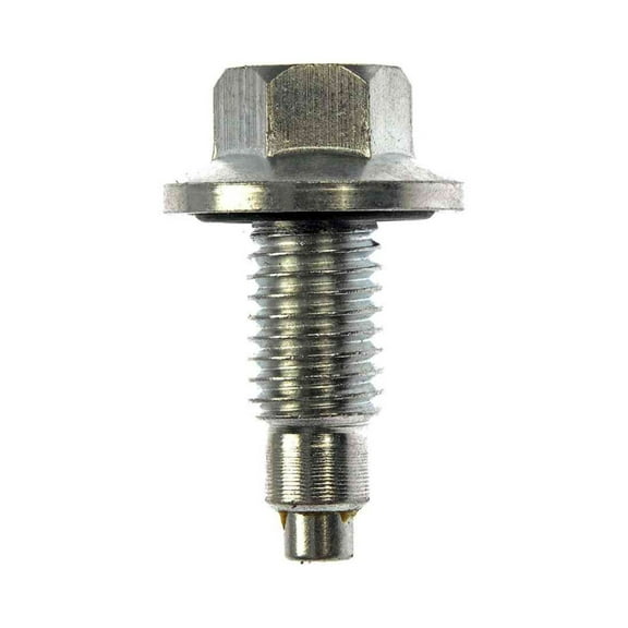 KarParts360 For Chevy Silverado 2500 HD/Corvette 2003 04 05 06 2007 Oil Drain Plug | Steel Material | Silver | Gasket O-Ring | Hex Head Drive | Coarse Thread | Replacement For 11518377