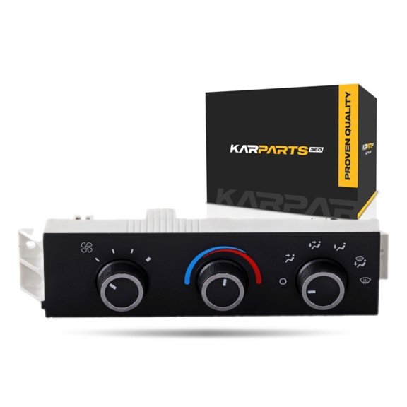 KarParts360 For Chevy Silverado 3500 2011 2012 2013 Climate Control Unit | 17 Male Blade Terminal | With Heavy Duty Heater | Excluded Rear Window Defroster | Replacement For 15773676, 15858580