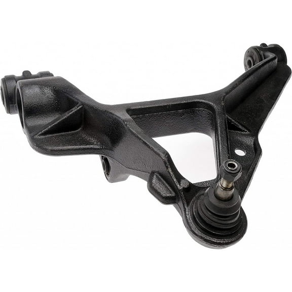 KarParts360 For Chevy Silverado 3500 2011 2012 2013 Suspension Control Arm and Ball Joint | Rubber Bushing | Black | Non-Adjustable | Threaded Ball Joint Stud | With Ball Joint | 22849591, 23207777