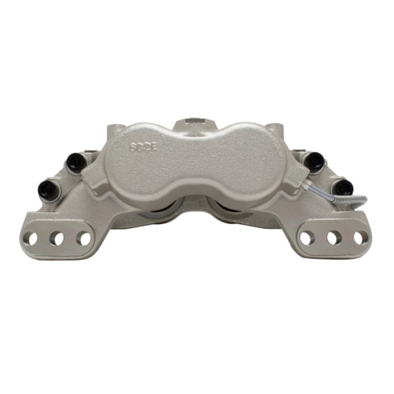 KarParts360 For Chevy Silverado 4500 HD/Silverado 5500 HD/Silverado 6500 HD 2019 20 21 22 23 2024 Disc Brake Caliper | Zinc Coated | 4EA Piston | Silver | With Bleeder Screw