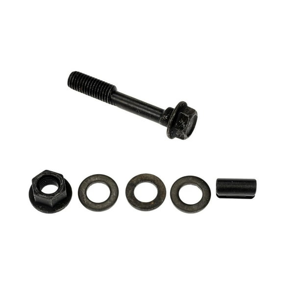 KarParts360 For Chevy Spark 2013-2022 Alignment Camber Bolt Set | Steel Washer | Manual Adjustment Type | Black Color | +/- 1.75 deg Adjustment Range | 12.9 Bolt Grade