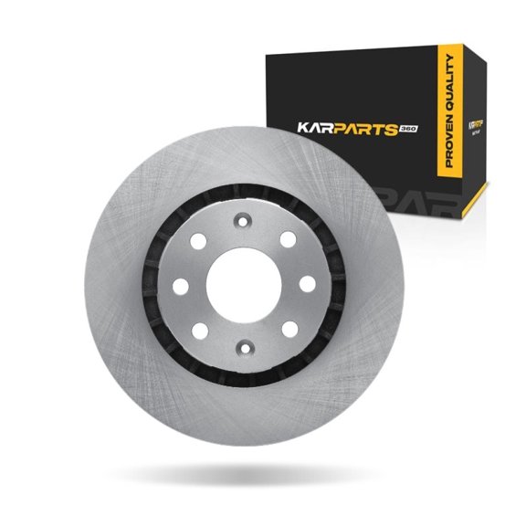 KarParts360 For Chevy Spark EV 2014 2015 2016 Disc Brake Rotor Front | Cast Iron | Vented | 22 Millimeters/0.87 Inches Discard Thickness | 24 Millimeters/0.94 Inches Nominal Thickness | 4 Lug Hole