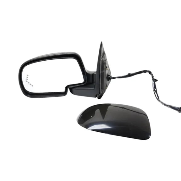 KarParts360 For Chevy Suburban 1500/2500 2003 2004 2005 2006 Door Mirror Driver Side | Power Glass Heated | Manual Foldaway | Black | Paint To Match | Flat Glass | w/ LED Arrow Turn Signal | GM132043