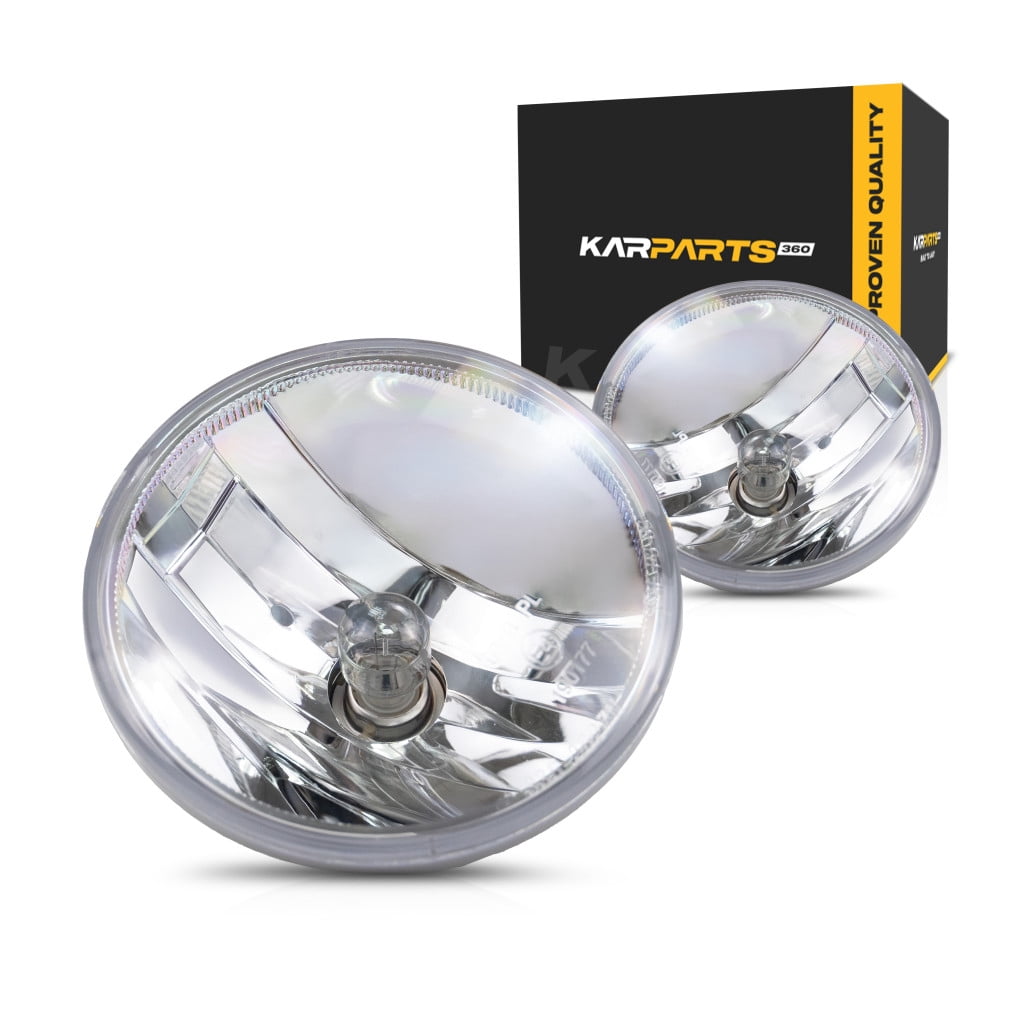 KarParts360 For Chevy Suburban 1500/Tahoe 2007-2014 Fog Lights Front, Driver And Passenger Side | Pair | CAPA | Round | Replacement For GM2590104, GM2590104C | 15839896