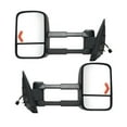 thumbnail image 1 of KarParts360 For Chevy Suburban 2014 Door Mirror Driver & Passenger Side Pair | Power Glass | Heated | Foldaway | Textured Black | Dual Lens | Extendable Towing Mirror | GM1322108 | 20862099, 20862098, 1 of 6