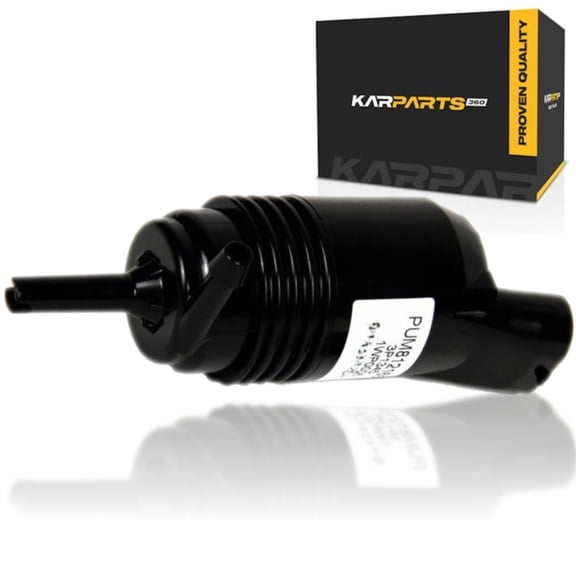 KarParts360 For Chevy Trailblazer 2005 06 07 08 2009 Window Washer Pump Rear | Spade Terminal | 0.26 in. / 6.73 mm Hose Port Diameter | 1 Hose Port | 2 Terminals