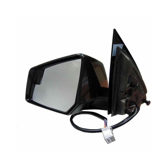 KarParts360 For Chevy Traverse 2009 2010 2011 Side View Mirror Driver Side | Black Housing | Plastic | Electric Adjustment | Screws Attachment | Glass Clear | Powered Mirror | Replacement For 2593054