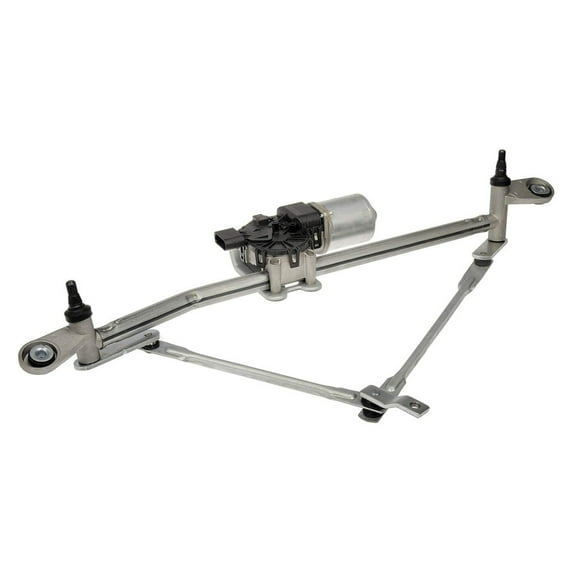 KarParts360 For Chevy Traverse 2009 2010 2011 Wiper Linkage | Galvanized Steel Material | Natural Finish | Rubber Bushing | Electrical Driver | Bracket Motor Mounting | For 15268609, 20785187
