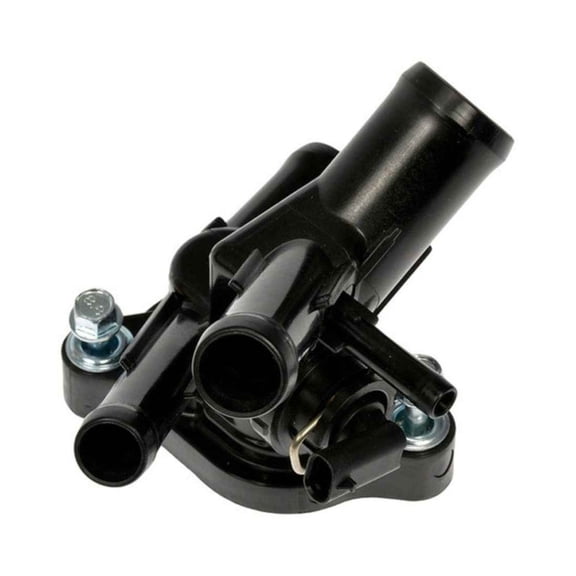 KarParts360 For Chevy Trax 2021 2022 Engine Coolant Water Outlet With Sensor | Plastic Material | Black | Gasket O-Ring | 1 Bypass Holes | Replacement For 12672523, 12707589