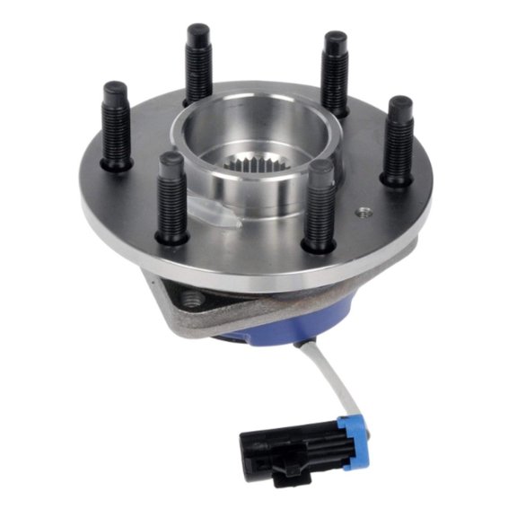 KarParts360 For Chevy Uplander 2006 2007 2008 2009 Wheel Hub and Bearing Front or Rear | Steel | Sensor Anti Lock Braking System | Male Connector | Triangular Flange Shape | 12413247, 25999685