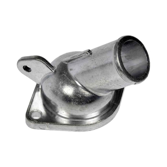 KarParts360 For Chevy Vectra 2003 2004 2005 Engine Coolant Thermostat Housing | Metal Material | Natural Finish | 45 Degrees Housing Neck Angle | 1.437 Inches Outside Diameter Replacement For 9053760