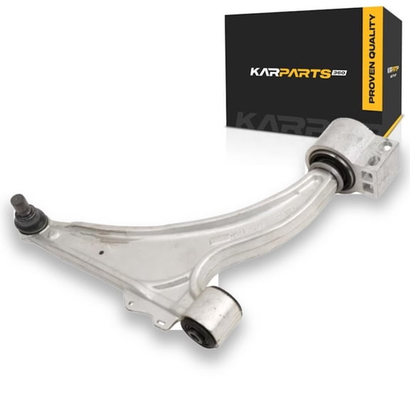 KarParts360 For Chevy Volt 2011-2015 Control Arm Passenger Side | Front | Lower | Steel And Rubber Bushing | Bolt-In Attachment | Black Bushing | Grooved Ball Joint Stud | Black/Silver