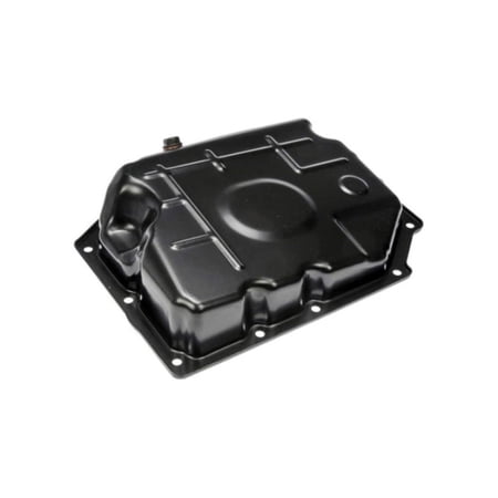 KarParts360 For Chrysler 300 2005 06 07 08 09 2010 Transmission Pan With Drain Plug | Steel Material | Black | One Piece Gasket Configuration | 9 qt Capacity | Replacement For 52852912AA, 52852912AB
