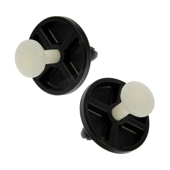KarParts360 For Chrysler 300 2006 2007 Bumper Cover Trim Panel Retainers | Black and White | Push Fastener | 1.329 Inches Diameter | 0.308 Inches Fastener Hole Size | 2 Pieces | For 4806334AA