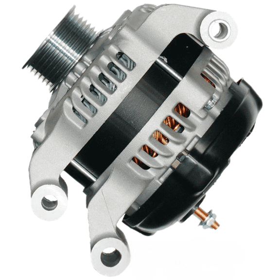 KarParts360 For Chrysler 300 2011-2023 Alternator | V8 5.7L6S Engine | Clutch Pulley Wheel Design | 160 Amp Power Generation | 6 Pully Wheel Grooves | Clockwise Rotation | Replacement For 4801866AC