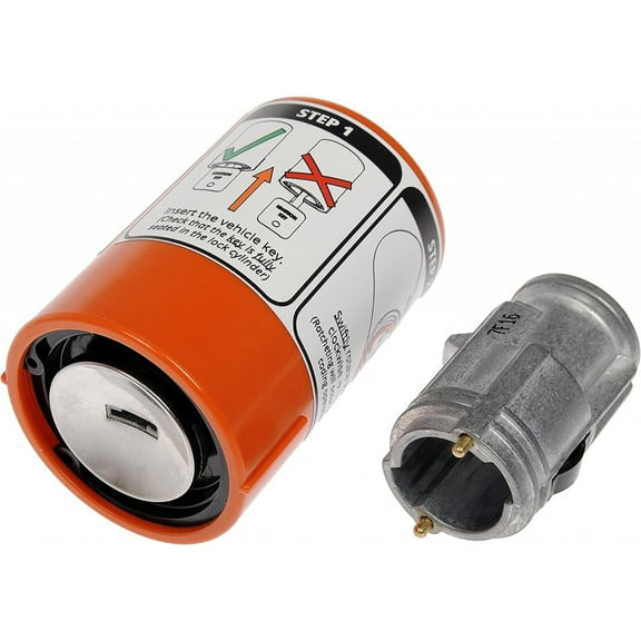 KarParts360 For Chrysler 300M 1999 00 01 02 03 2004 Ignition Lock Cylinder | Metal Housing | Chrome Finish | Metal Lock Material | Replacement For 4574029AB, 5003843AA