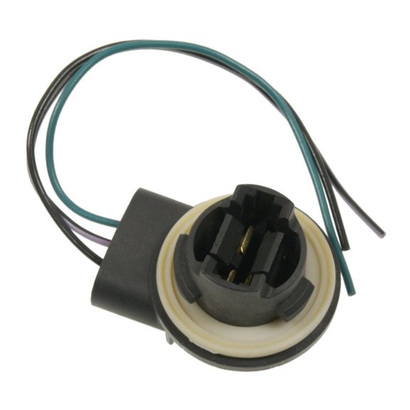 CarLights360 For Chrysler Imperial 1990 1991 1992 Fog Light Connector | Black Color | Blade Plug Terminal | Snap Fit Attachment Method | Round Connector | 1 Female | Replacement For 4399639