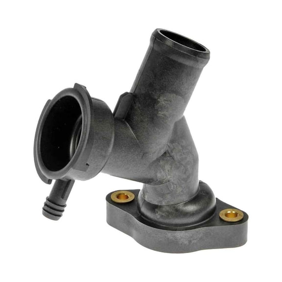 KarParts360 For Chrysler Neon 2000 2001 2002 Engine Coolant Thermostat Housing | Plastic Material | Black | 30 Degrees Housing Neck Angle | 2 Mounting Hole Quantity | 1.25 Inches Outside Diameter