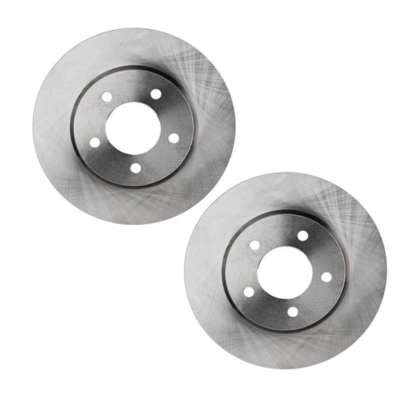 KarParts360 For Chrysler Pacifica 2004 05 06 07 2008 Brake Discs Front, Driver and Passenger Side | Pair | Cast Iron | Natural | Vented | 5 Pieces Lugs | 12.52 Inches Disc Diameter | For 4721234AA