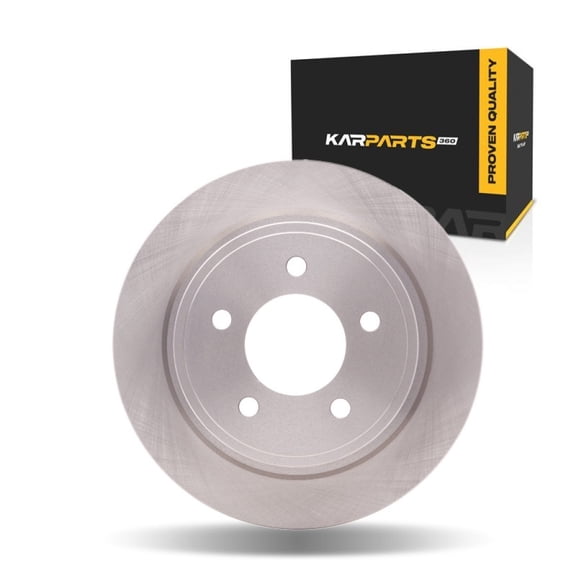 KarParts360 For Chrysler Pacifica 2004 05 06 07 2008 Disc Brake Rotor | 12.5 Millimeters / 0.49 Inches Discard Thickness | 14 Millimeters / 0.55 Inches Nominal Thickness | 5 Stud/Lug Hole