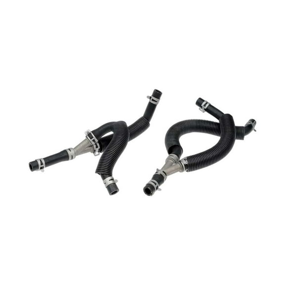 KarParts360 For Chrysler Town & Country 2010 HVAC Heater Hose | Aluminum And Rubber | Natural Finish | Hose End 1 Attachment Type | Hose End 2 Attachment Type | Hose End 3 Attachment Type | 4677603AL