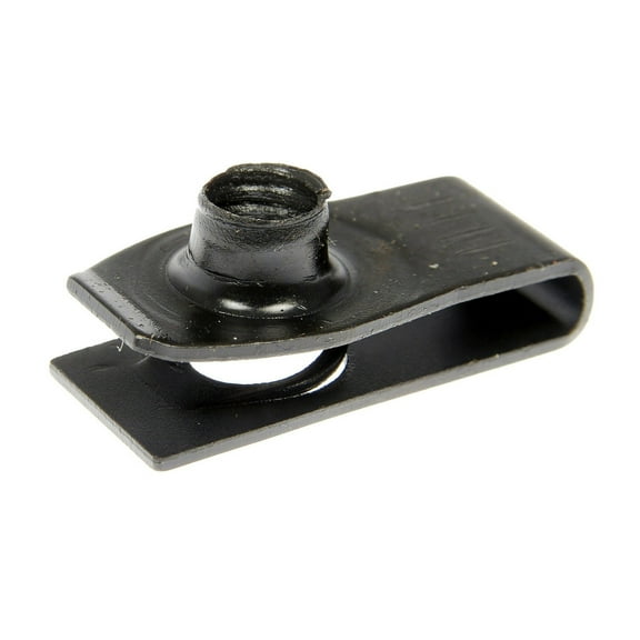 KarParts360 Clip Nut | Steel Material | Paint Finish | Black | Coarse Fastener Thread | Open End Design | Clip Seat | U-Nut | 20 pieces | Replacement For 1494258, 379831S