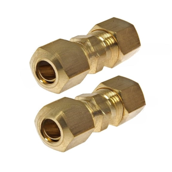 KarParts360 Compression Fittings | Brass | Threaded End 1 Type | Threaded Fitting End Type | Male Thread Fitting Attachment End Type 1 | Male Thread Fitting Attachment End Type 2