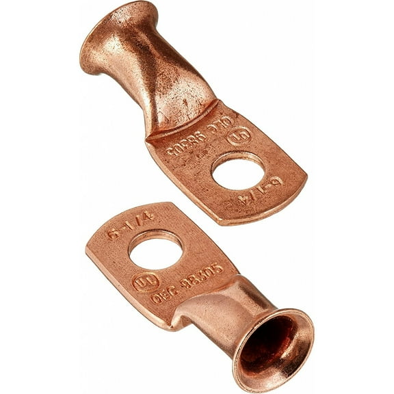 KarParts360 Copper Ring Lugs | Copper Material | 2-Pieces | 0.25 inches Diameter