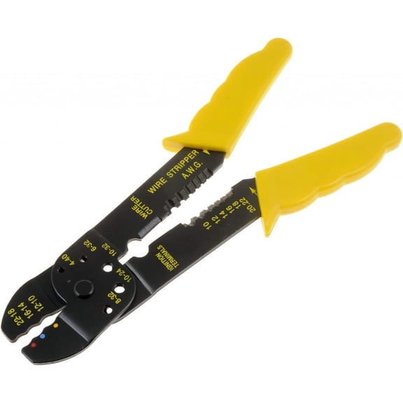 KarParts360 Crimper | Metal Cable | Black and Yellow Color/Finish | Tool Electrical Accessory Type | Non-Lockable