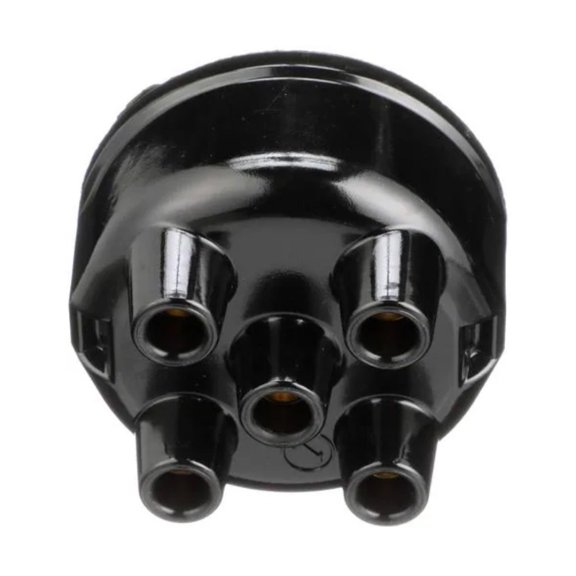 KarParts360 Distributor Cap Top | Black Cap Color | Clip Attachment Method | Top Tower Position | 5 Terminal Quantity | Distributor Vent | Replacement For 351693R91, 12321925
