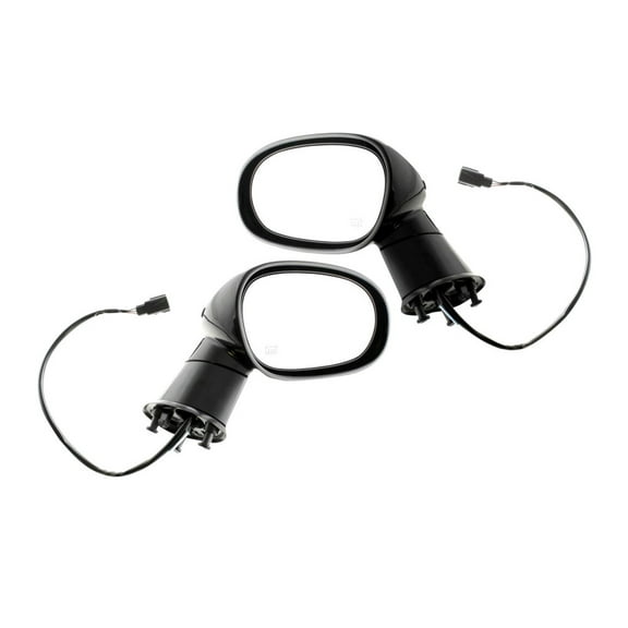 KarParts360 For Dodge Challenger 2008-2014 Door Mirror Driver And Passenger Side | Pair | Power Glass | Heated | Manual Folding | Paintable | For CH1320311, CH1321311 | 1GE19AXRAE, 1GE18AXRAE