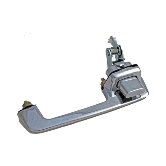 KarParts360 For Dodge D150/W150 1990 1991 1992 1993 Exterior Door Handle Passenger Side | Front | Metal Material | Chrome Finish | With Key Lock Hole | Replacement For 55075648CH