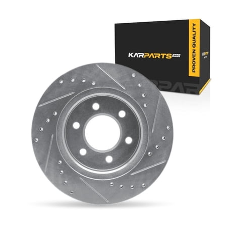 KarParts360 For Dodge Dakota 1991 92 93 94 95 1996 Disc Brake Rotor | Silver | 24.1 Millimeters / 0.95 Inches Nominal Thickness | 22.6 Millimeters / 0.89 Inches Discard Thickness | 6 Stud/Lug Hole