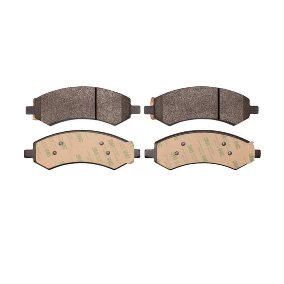 KarParts360 For Dodge Dakota 2005 06 07 08 09 2010 Disc Brake Pad Set | Semi Metallic | Mechanical Pad Wear Sensor | 2.40 Inches Inner Pad Height | 7.00 In. Inner Pad Width | 2.40 In. Outer Pad Heigh