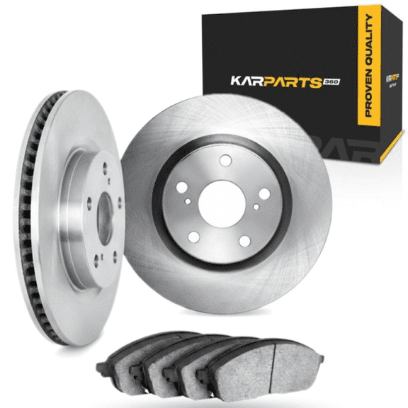 KarParts360 For Dodge Durango 2004 2005 2006 Brake Set | Front | Cast Iron Rotor | Excluded Calipers | Vented | Plain Rotor Style | 112 Millimeters / 4.41 Inches Bolt Circle | 5 Lugs