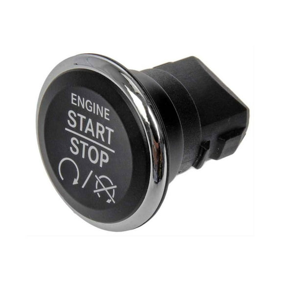KarParts360 For Dodge Durango 2011 2012 2013 Start Stop Button | Made Of Plastic | Black | Snap In Attachment Method | Mechanical | Replacement For 1FU931X9AC