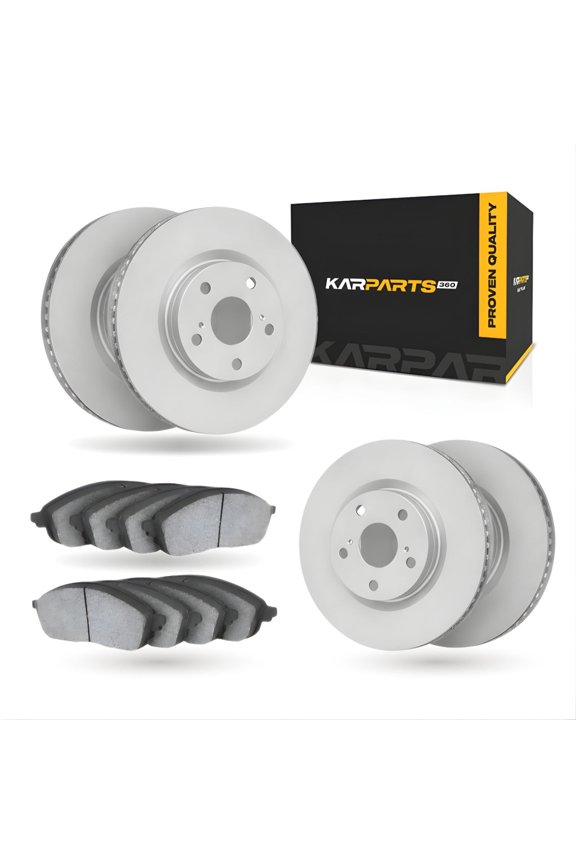 For Dodge Durango 2012-2020 Brake Set | Cast Iron Material | Performance / Racing Driving Style | Plain Rotor Style | 1-Piece Rotor Construction