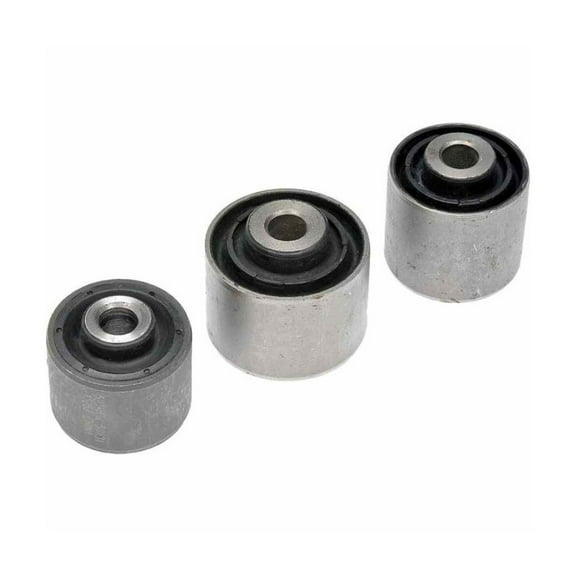 KarParts360 For Dodge Journey 2011-2020 Suspension Knuckle Bushing | 3 Pieces | Rubber Material | Black And Silver | 12.2 Millimeters Inside Diameter | Replacement For 5085532AH, 5085533AH