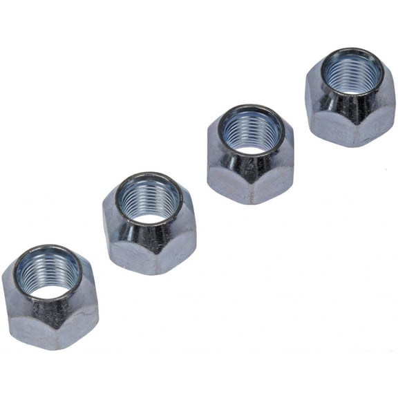 KarParts360 For Dodge Ram 1500 2000 2001 Wheel Lug Nut | 4 Pieces | Chrome Finish | Standard | Made Of Steel | 1/2-20 Thread Size | With Open End Design