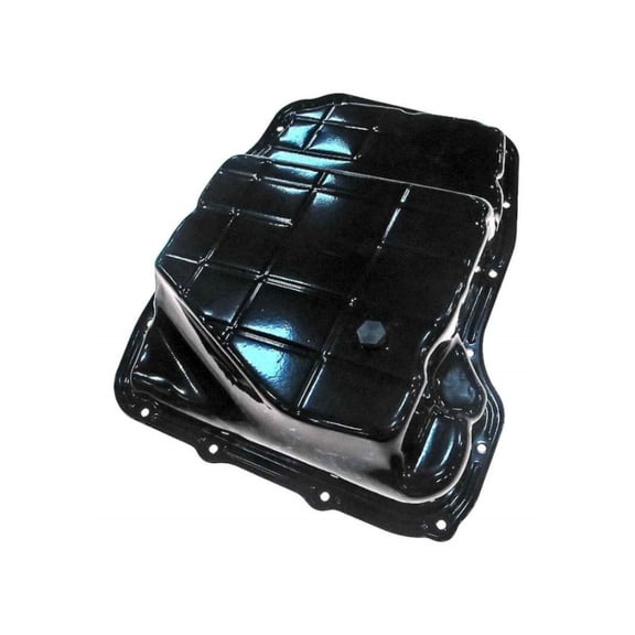 KarParts360 For Dodge Ram 1500 2002-2010 Transmission Pan With Drain Plug | Steel Material | Black | One Piece Gasket Configuration | 14 qt Capacity | Replacement For 4799607, 5013681AA