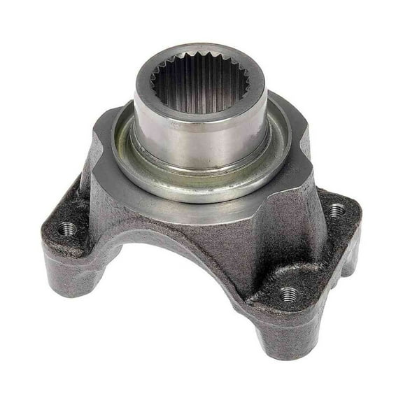 KarParts360 For Dodge Ram 2500 1994-2002 Differential Pinion Yoke | Steel | Gray Color | 25.5 Millimeters Inside Diameter | 1/4-28 Inches Mounting Hole Diameter | 4 Mounting Hole