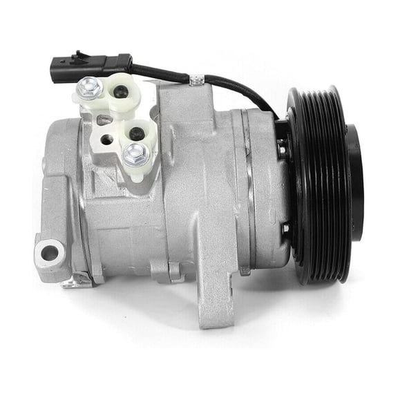 KarParts360 For Dodge Ram 2500 2007 A/C Compressor | 4.7L/5.9L Engine | 2-Pin Connector | 12V Coil Voltage | 6 Pully Wheel Grooves | Replacement For 55056435AB, 55056435AD