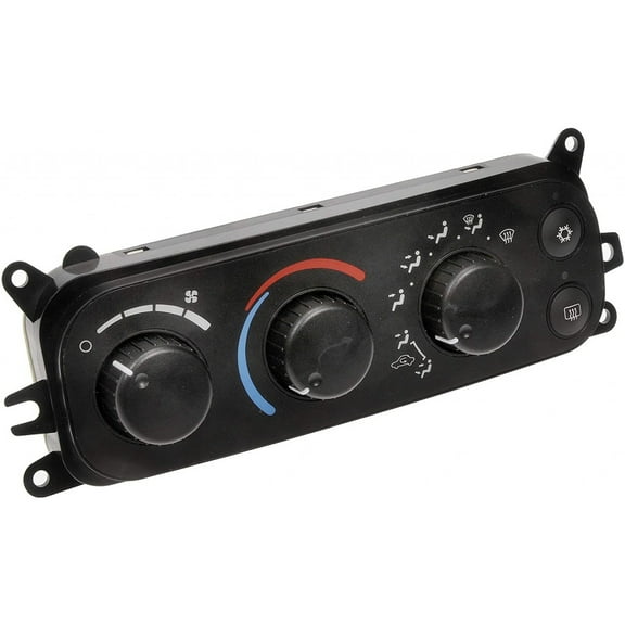 KarParts360 For Dodge Ram 2500/3500/1500 2002 2003 2004 2005 Climate Control Module | Black, White | Manual Control | Female Connector | 2 Pieces Connector | Replacement For 55055905AA, 55055905AD