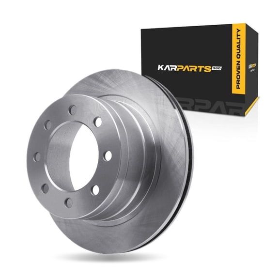 KarParts360 For Dodge Ram 2500/3500 2003 04 05 06 07 2008 Disc Brake Rotor Rear | Cast Iron | Vented | 123 Millimeters/4.84 Inches Center Hole Diameter | 28.39 Millimeter/1.12 Inches Discard Thicknes