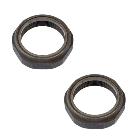 KarParts360 For Dodge Ram 2500/Ram 3500 1994-2002 Spindle Nuts | 2 Pieces | 2-9/16 Inches Hex Size | 2-16 Thread Size | Replacement For 4116600, 52069306