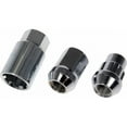 thumbnail image 1 of KarParts360 For Dodge Shadow 1990 91 92 93 1994 Wheel Lock | Carbon Steel | Chrome Color | 25 millimeters Depth | 19 millimeters Hex Size | 32.46 millimeters Overall Length | Metric, 1 of 4