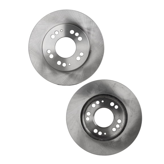 KarParts360 For Dodge Stratus 2001 02 03 04 2005 Brake Discs Front | Pair | Cast Iron | Natural | Plain Surface | 10.06 Inches Diameter | Vented | With 5 Lugs | Replacement For MB699761, MB950849